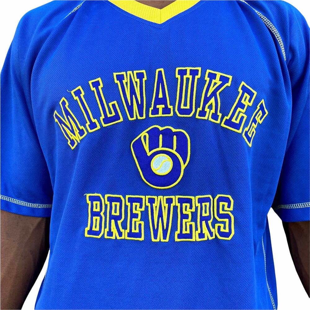 y2k Milwaukee Brewers Jersey Large - Picture 3 of 4